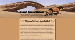 Desktop Screenshot of desertacresstables.com