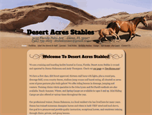 Tablet Screenshot of desertacresstables.com